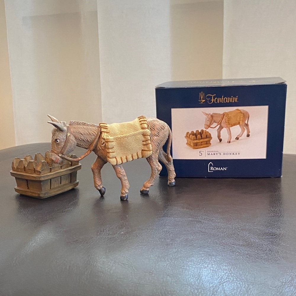 Fontanini Mary's Donkey Figurine 5”